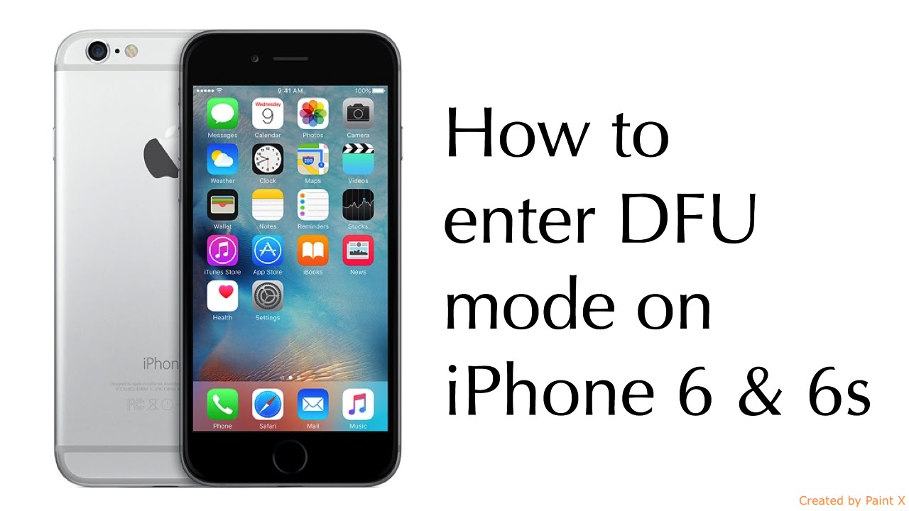 How to enter DFU mode on iPhone 6 