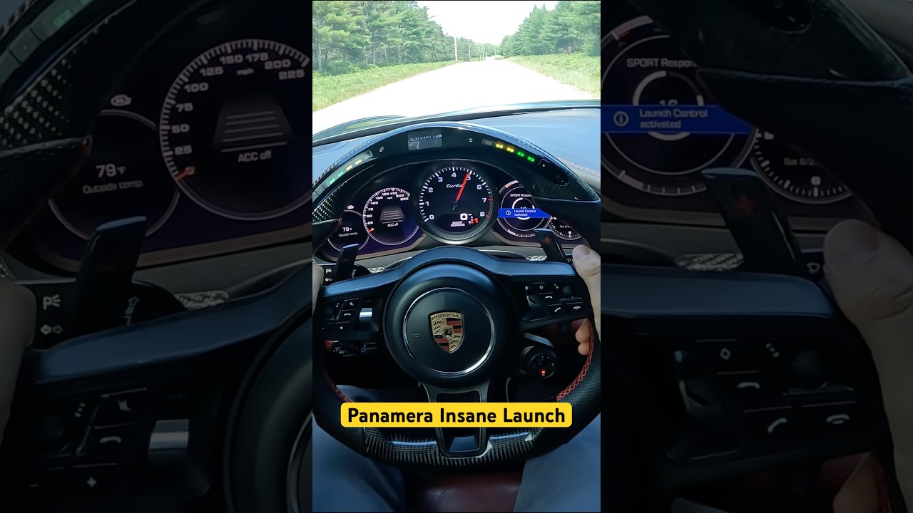 Porsche Panamera Crazy Launch.