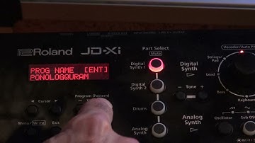 Roland JD Xi  -  the Menu/Write button