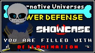 UnderSwap Sans Showcase... Alternative Universes Tower Defense || Roblox Undertale Fangame