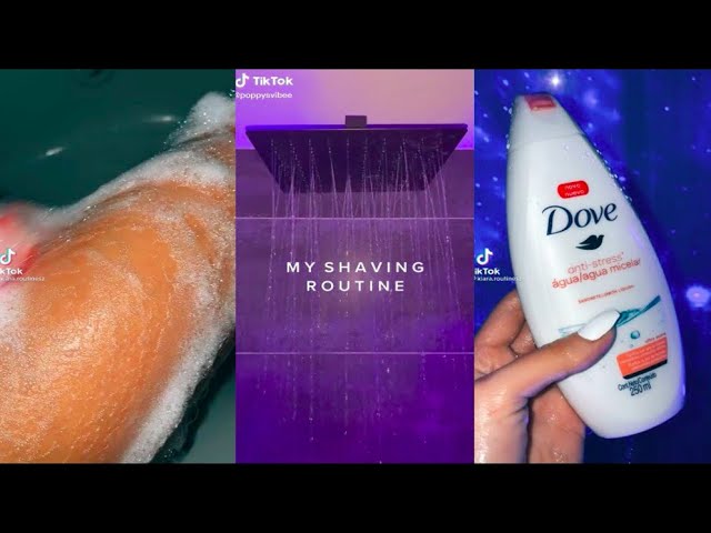 SHOWER ROUTINE TIK TOK COMPILATION ✨🧼 class=