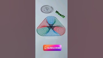 Create Beautiful Spirograph Art with Simple Techniques – Pure Satisfaction! 😍👌#spirograph #shorts