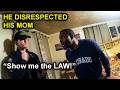 Entitled Son Regrets Disrespecting Mom and Officers | Bodycam
