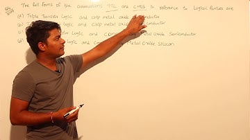 Digital Electronics [Gate EC 2009 #06] The full forms of the abbreviations TTL and CMOS in reference