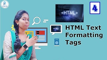 Text Formatting Tags in HTML tamil