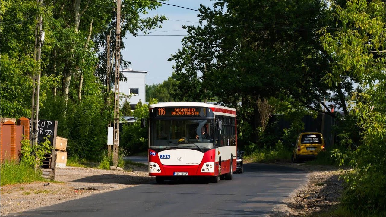 [Linia 116] Dąbrowa Górnicza Centrum - Sosnowiec Urząd Miasta (Jelcz M121I3) Cz. 1/2