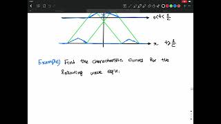 Lecture 7 - Example of a Traveling Wave, Find the Characteristic Curves for a Dynamics Wave