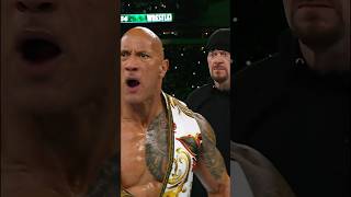THE UNDERTAKER TAKES DOWN THE ROCK!!! 🤯🤯 #WrestleMania screenshot 1