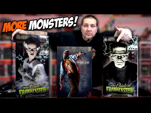 Patient Zero! Bride of Frankenstein! More Monster Statue Unboxing and Reviews! SIDESHOW COLLECTIBLES