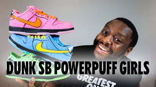 Nike Dunk SB Powerpuff Girls MicroSchopes 018 Schopes FZ8319 300 400 600 Blossom Bubbles Buttercup