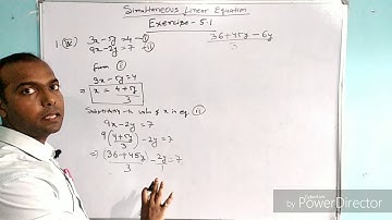 Simultaneous Linear Equation - ML Aggarwal Class IX - Exercise 5.1- 1(IV)