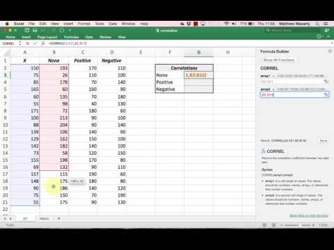 using-excel-to-calculate-a-correlation-coefficient-||-interpret-relationship-between-variables