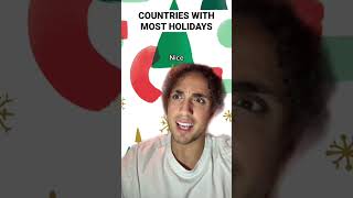 Countries With Most Holidays