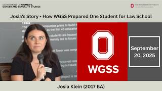 Josia's Story: How WGSS Prepared One Student for Law School