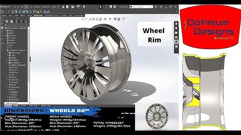 SolidWorks Tutorial~How to Design #Wheel #Rim in SolidWorks #solidworkstutorial #drawing #tips