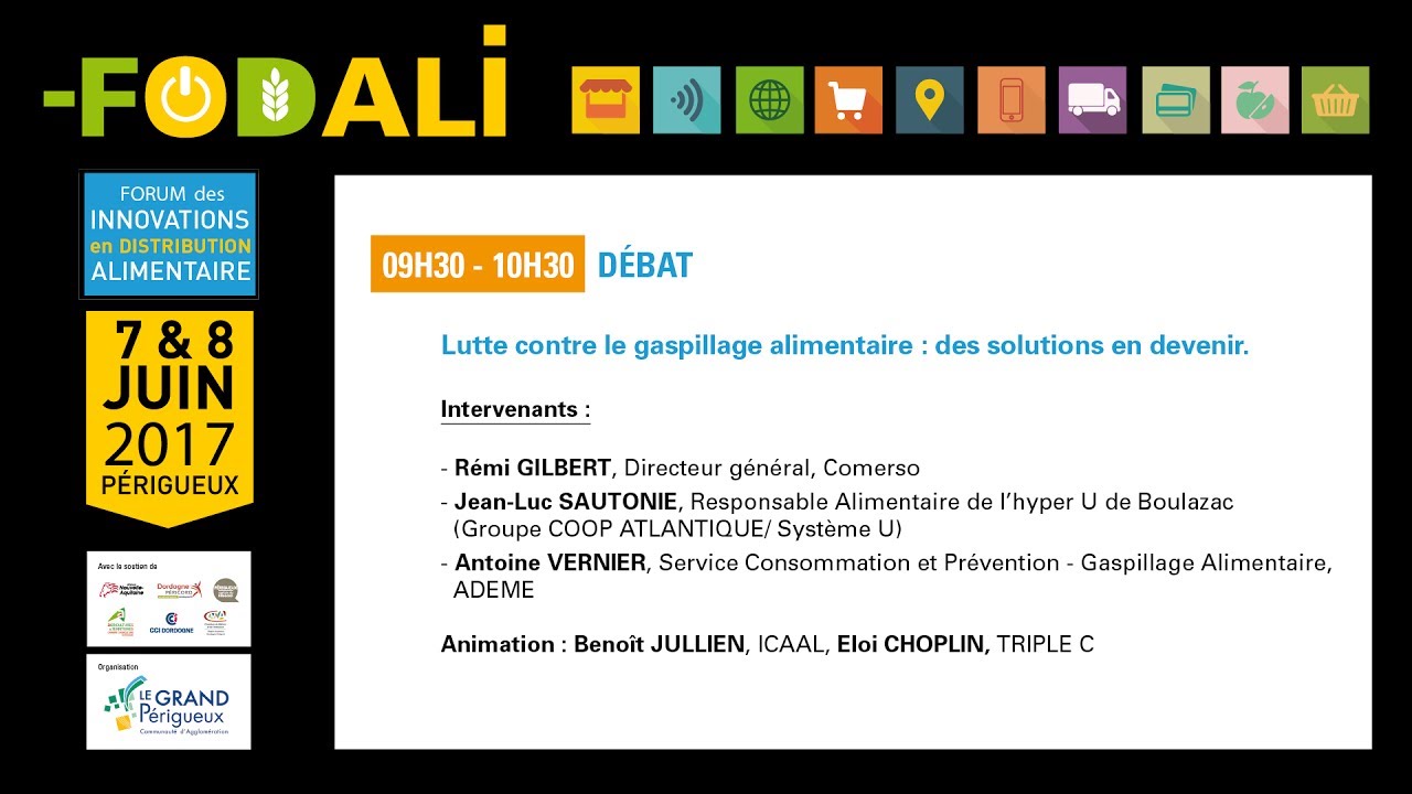 Débat 5 - Lutte contre le gaspillage alimentaire : des solutions en devenir - YouTube