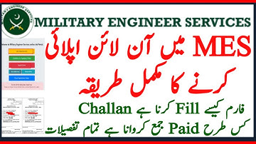 How To Apply Online MES Military Engineer Service 2020 ll How To Online Registration MES For Jobs