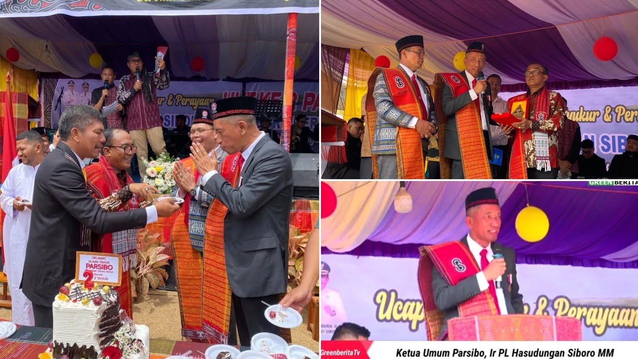 Usai Tanam 5000 Pohon Berbuah di SAMOSIR, Ribuan Pomparan Rayakan HUT ke-2 PARSIBO di Desa SIBORO