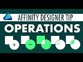 Affinity Designer TIP - Geometry : Add, Subtract, Intersect, Combine.