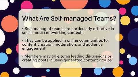 What Are Self-managed Teams? - Everyday-Networking