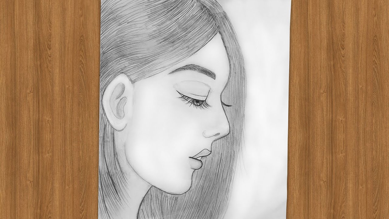 How To Draw A Girl Side View Girl Drawing Pencil Sketch Maxresdefault