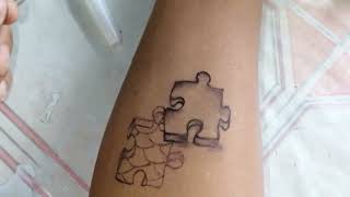 3d Puzzle tattoo | Puzzle tattoo | by Mora art