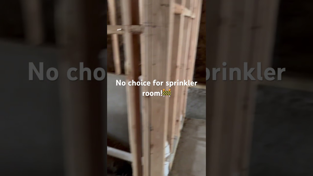 No choice for sprinkler room!🚧