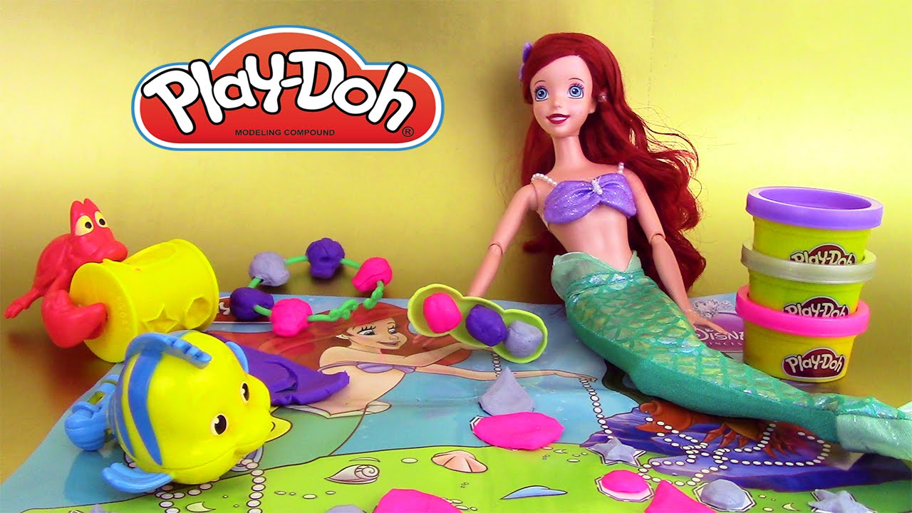 Play Doh Bijoux Ariel's Jewels & Gems P?�te ?� modeler Disney Princesse