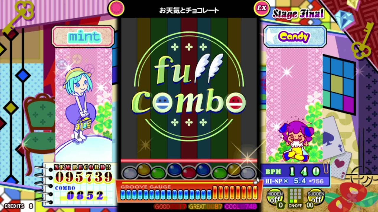 ポップン 解明リドルズ お天気とチョコレート モード Mode Ex Mirror Youtube