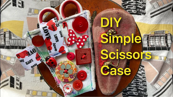 #4thArtSaturday DIY simple scissors case slow stit...