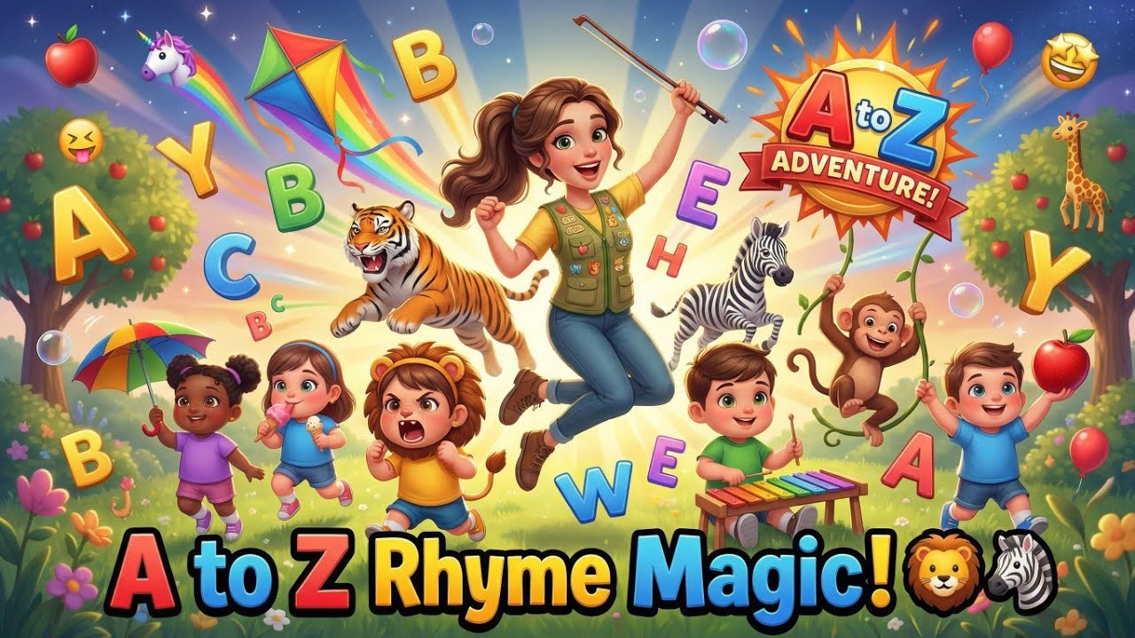 Magical A to Z Rhymes Collection | Alphabet Songs for Preschool Kids | 🔡 Kids Alphabet Rhyme