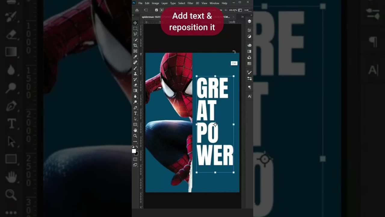 COMBINE IMAGE WITH TEXT - IN LESS THAN A MINUTE | PHOTOSHOP | TEAM VIDHYAMANI #photoshop  #editing