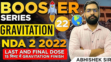 GRAVITATION Physics | NDA Booster 2022 | NDA Preparation | Learn With Sumit