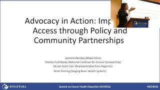 Advocacy in Action: Improving Cancer Care Access - Brian Persing, MD - SCHD26