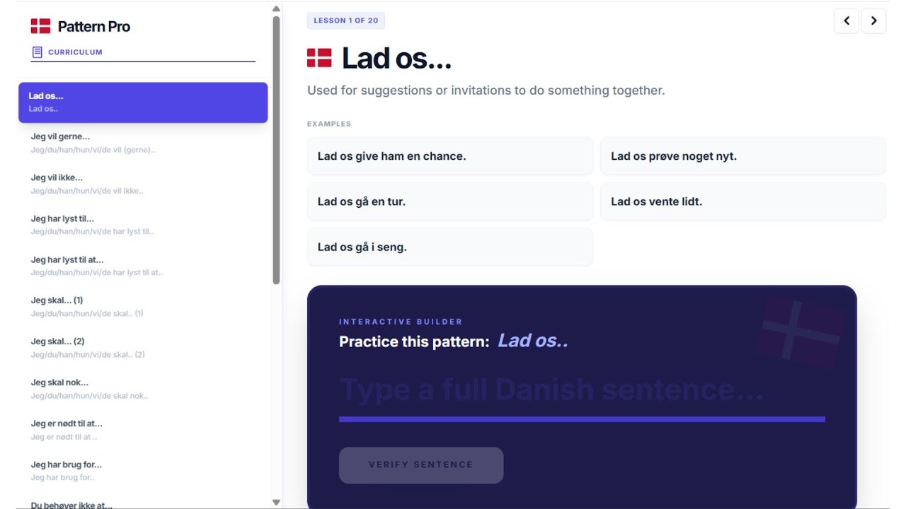 A Serious Language Learning Hack: Danish Sentence Patterns!