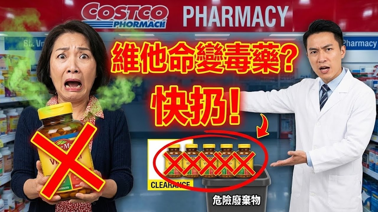 藥劑師緊急攔截！Costco 2月清倉這5款維他命「成分已失效」？存放不當變毒藥，家裡有的趕緊扔！#Costco #維他命 #清倉 #成分失效  #毒藥 #健康知識 #養生