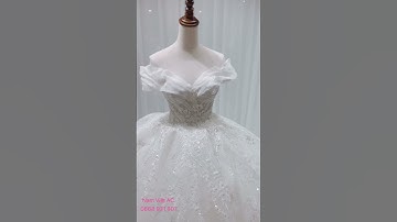 Váy cưới xinh cho khách iu , kim sa vảy siêu lấp lánh✨✨#bridal #shorts#Váycưới #NamViệt #wedding