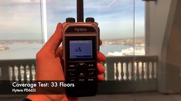 Radio Coverage Test: Hytera PD662i (Inside Building)