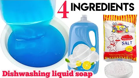 How To Make A Quality Transparent Dishwashing Liquid Soap With Just 3 Ingredients/ DIY Dishwashing..