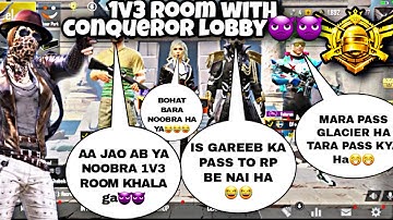 😤 RANDOM CONQUEROR PRO PLAYER CALL ME NOOB || AND I CHALLENGE FOR TDM ROOM 1VS 3 AND THIS HAPPEN