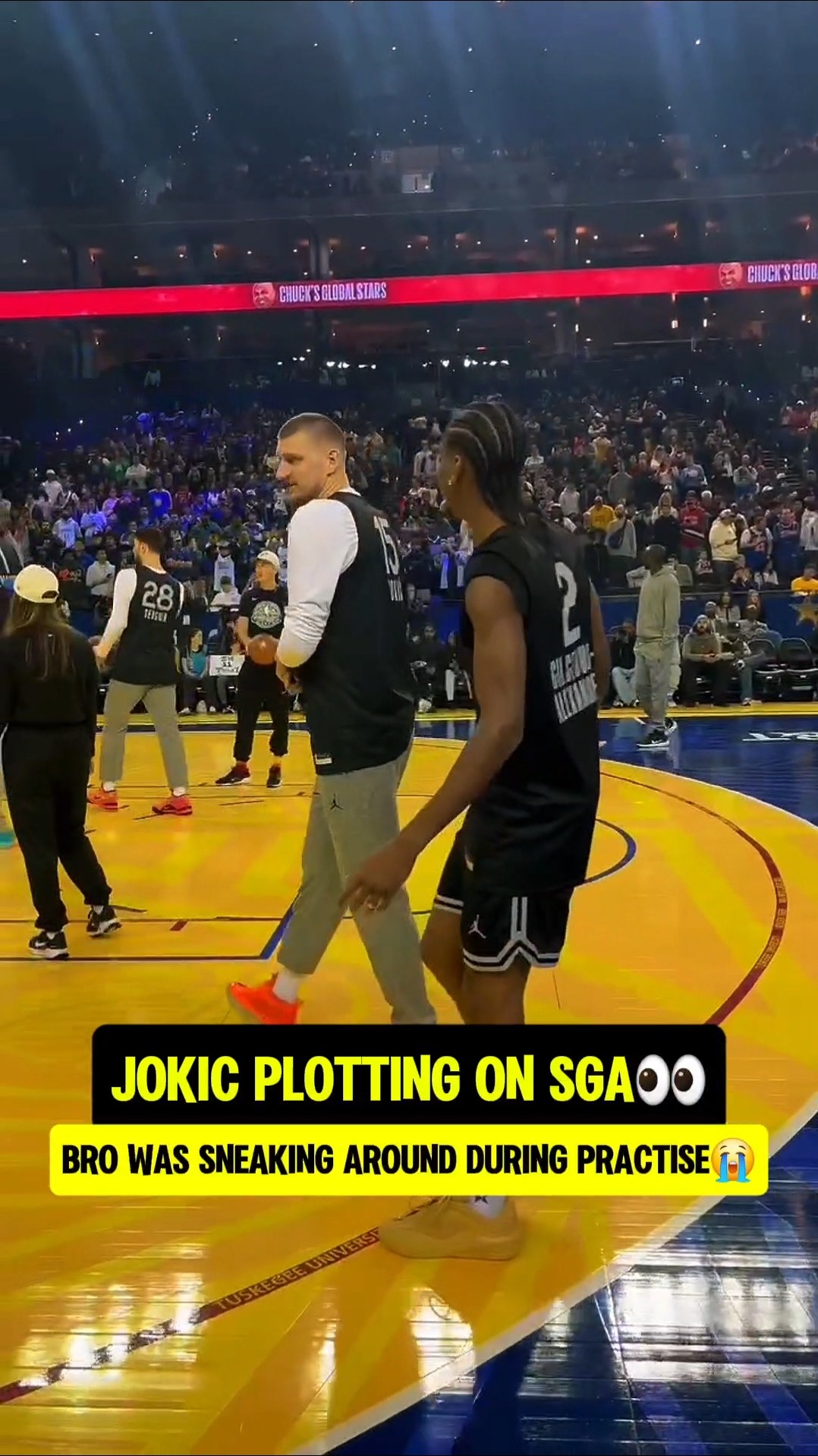 Jokic getting in his MVP rivals head?