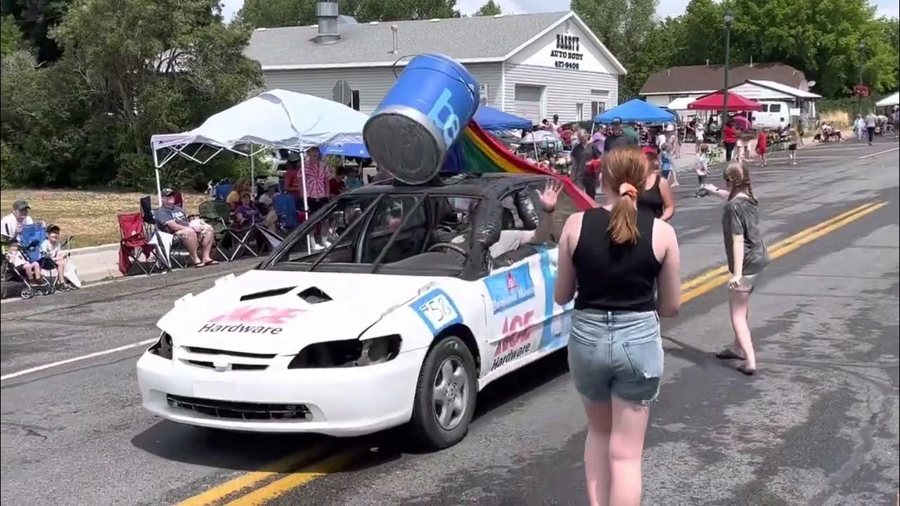 ACE Hardware / Benjamin Moore sponsored demolition derby car for 2022