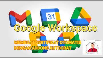 Video Aplikasi GCT | Membuat sertifikat otomatis dengan add ons Autocrat