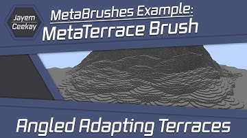 MetaBrushes Example: MetaTerrace Brush - Angled Adapting Terraces