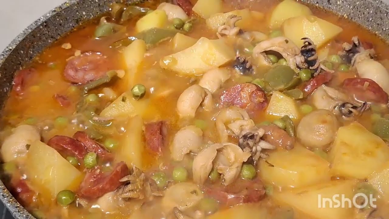 CHOCO  com  batata  ervilhas