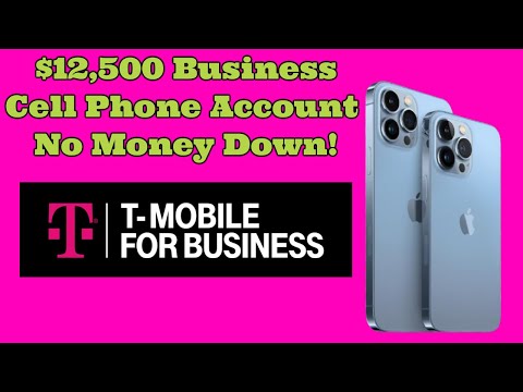 $12,500 T-Mobile Business Cell Phone Account With No Personal Guarantee