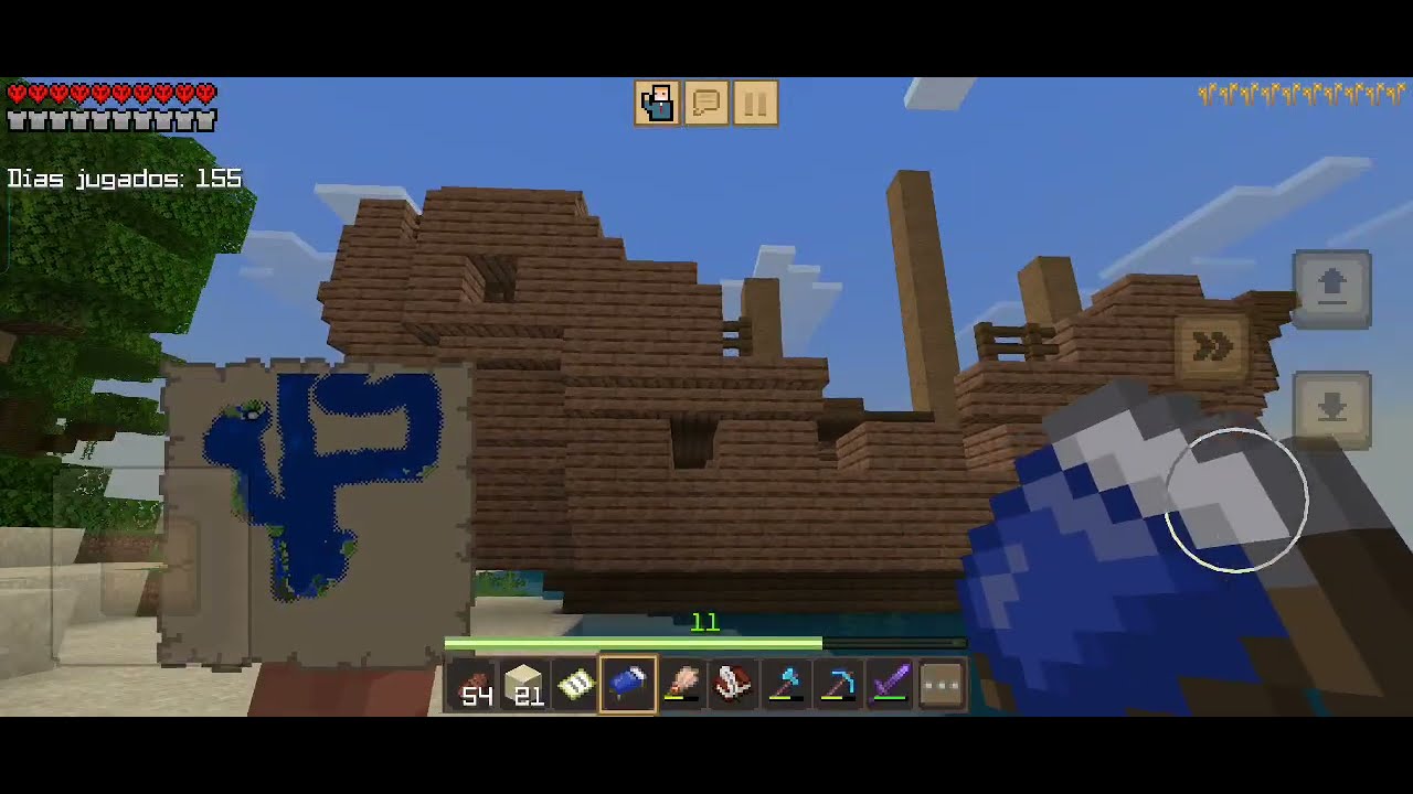 crafting and building gameplay 250. (dia 154 a 155). (muerte permanente).