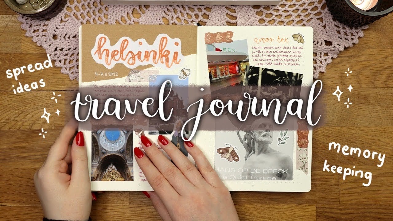 I made a 10 YEAR TRAVEL SCRAPBOOK in one week