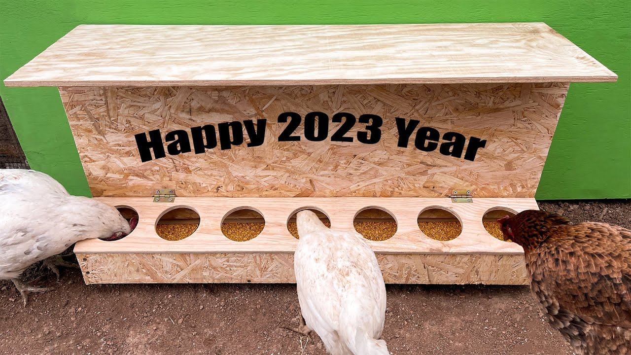 Sıradışı Fikir | 100 Litrelik Ahşap Tavuk Yemliği Yapımı