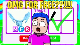 I surprised JEFFO with a FREE MEGA FROST DRAGON (Adopt me Roblox)